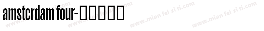 amstcrdam four字体转换